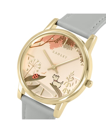 Radley Gold Plated 35mm Artichoke Leather Strap