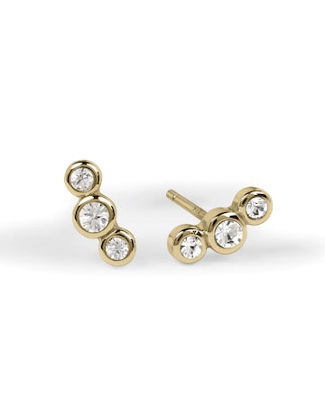 Radley Sterling Silver 18ct Gold Plated Cluster Stud Earrings