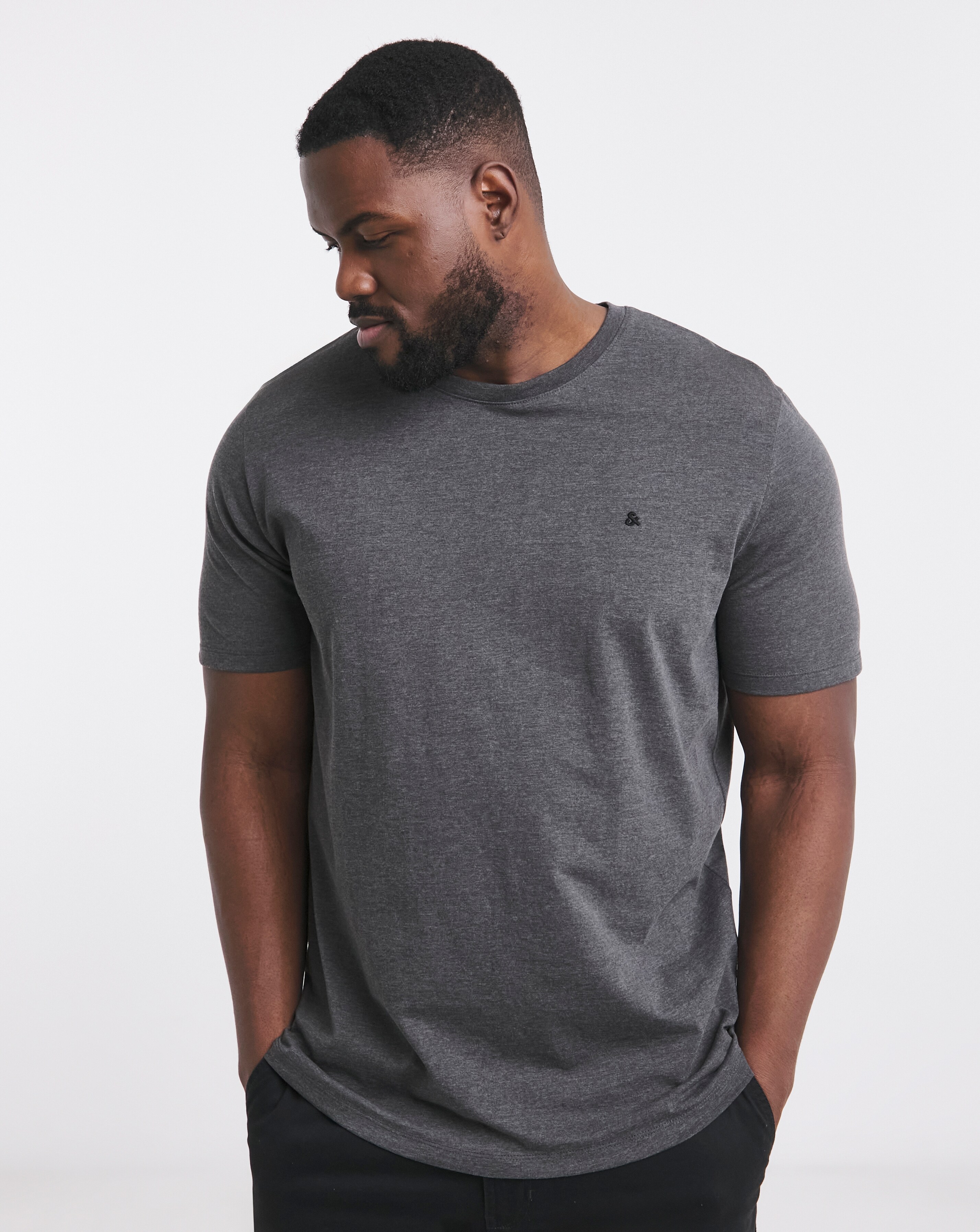 Jack & Jones Paulos Logo T-Shirt - Grey