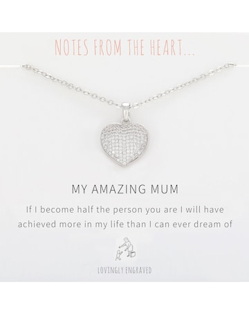 Amazing Mum Heart Pendant