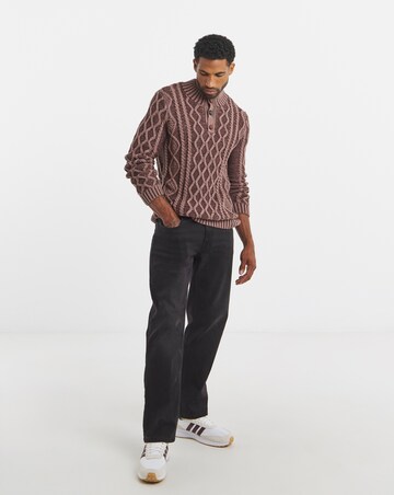 Joe Browns Button Neck Cable Jumper