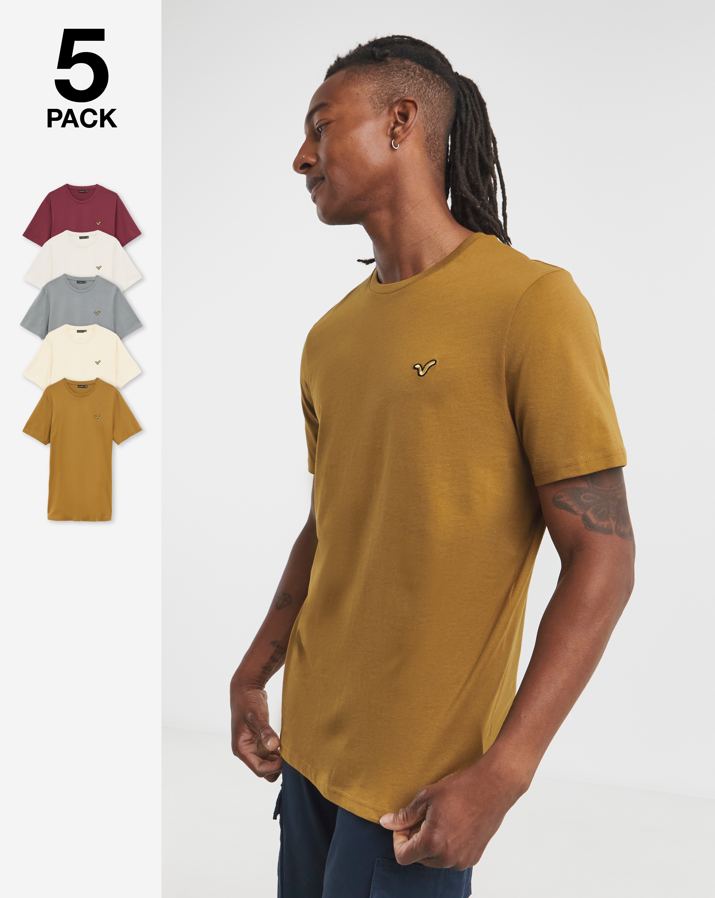 Voi 5 Pack T-Shirts Long