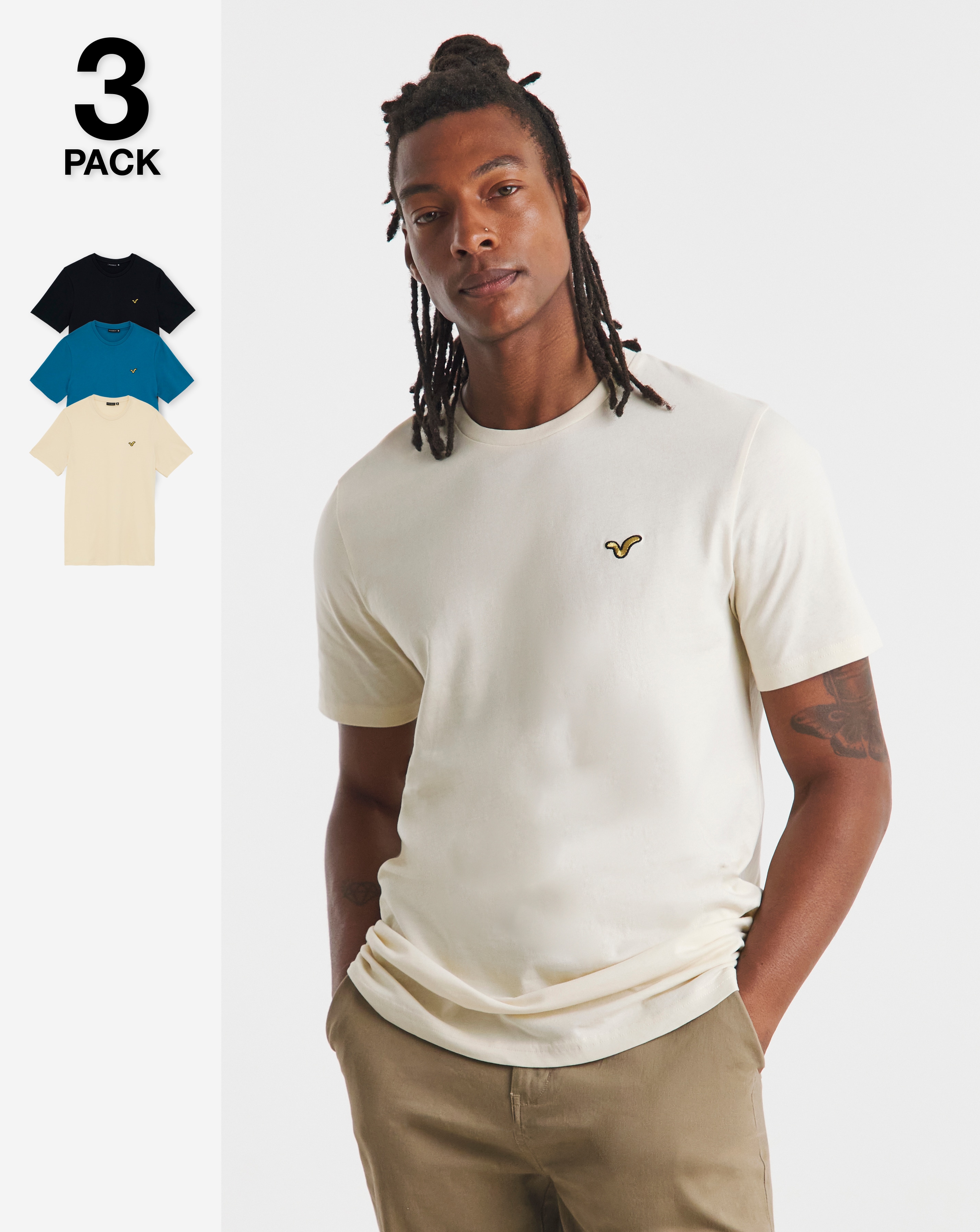 Voi 3 Pack T-Shirts Long