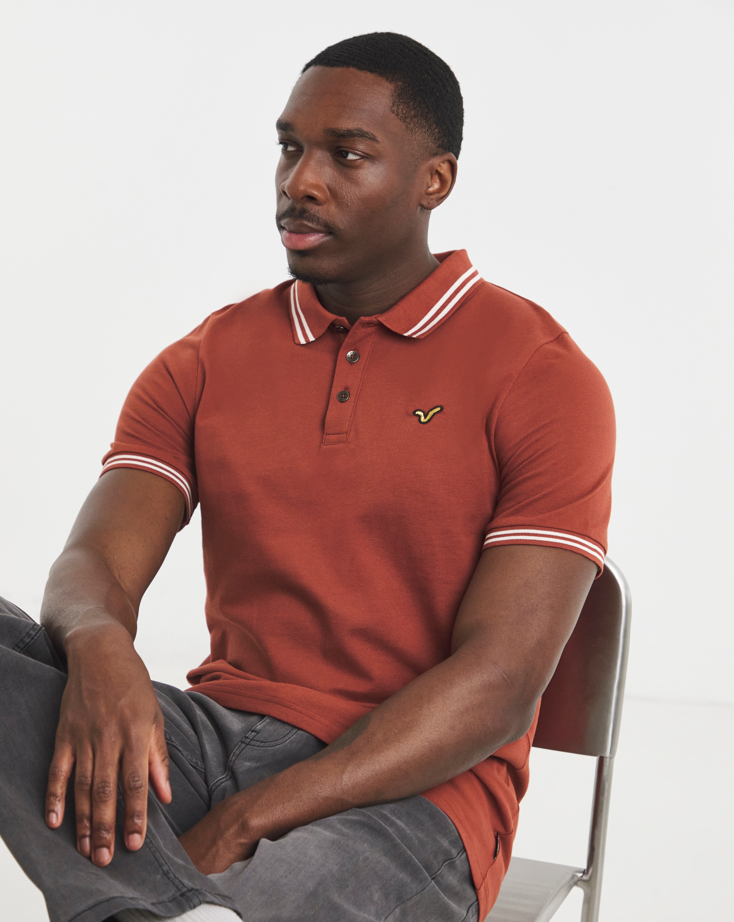 Voi Storm Tipped Polo Shirt Long