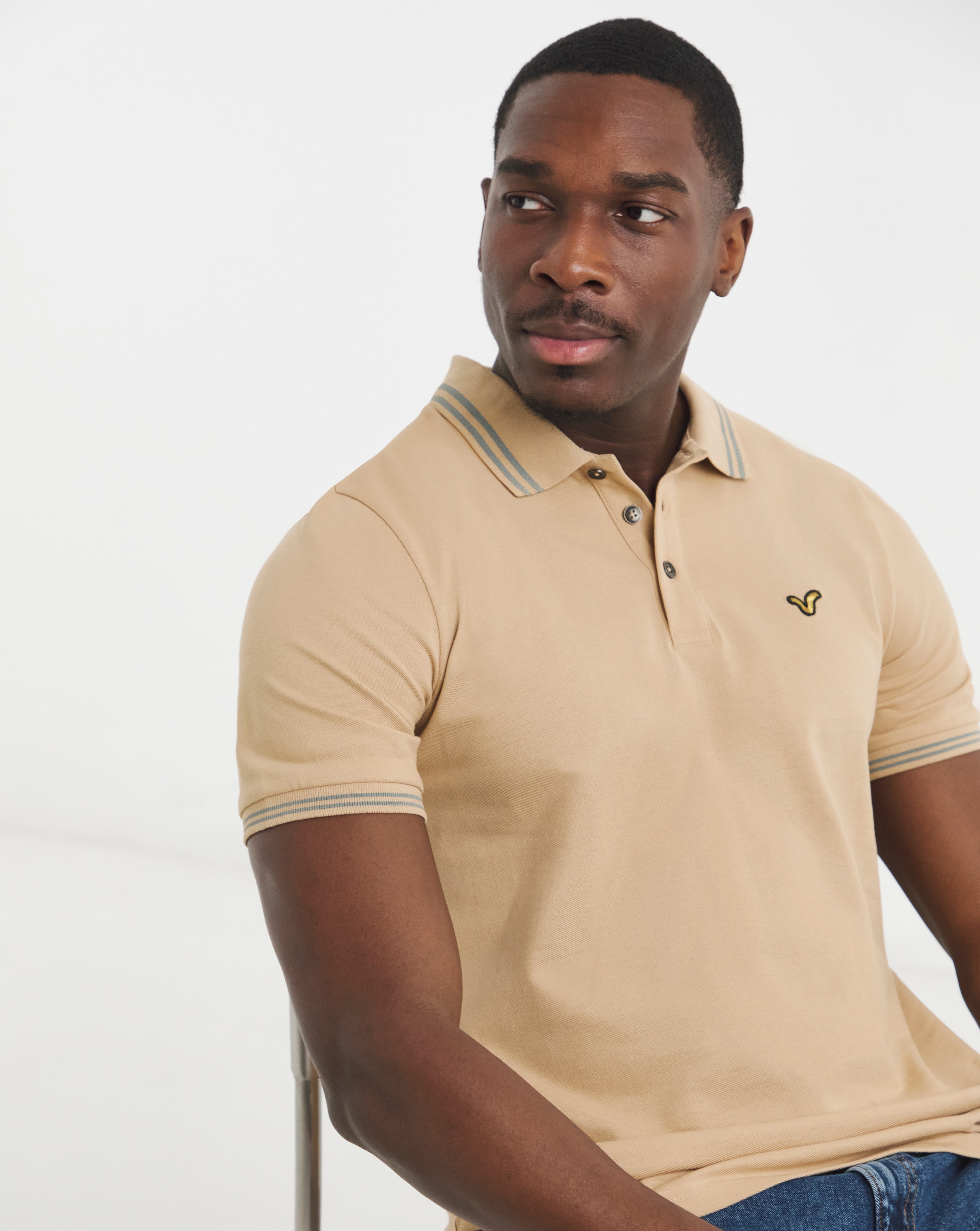 Voi Storm Tipped Polo Shirt Long