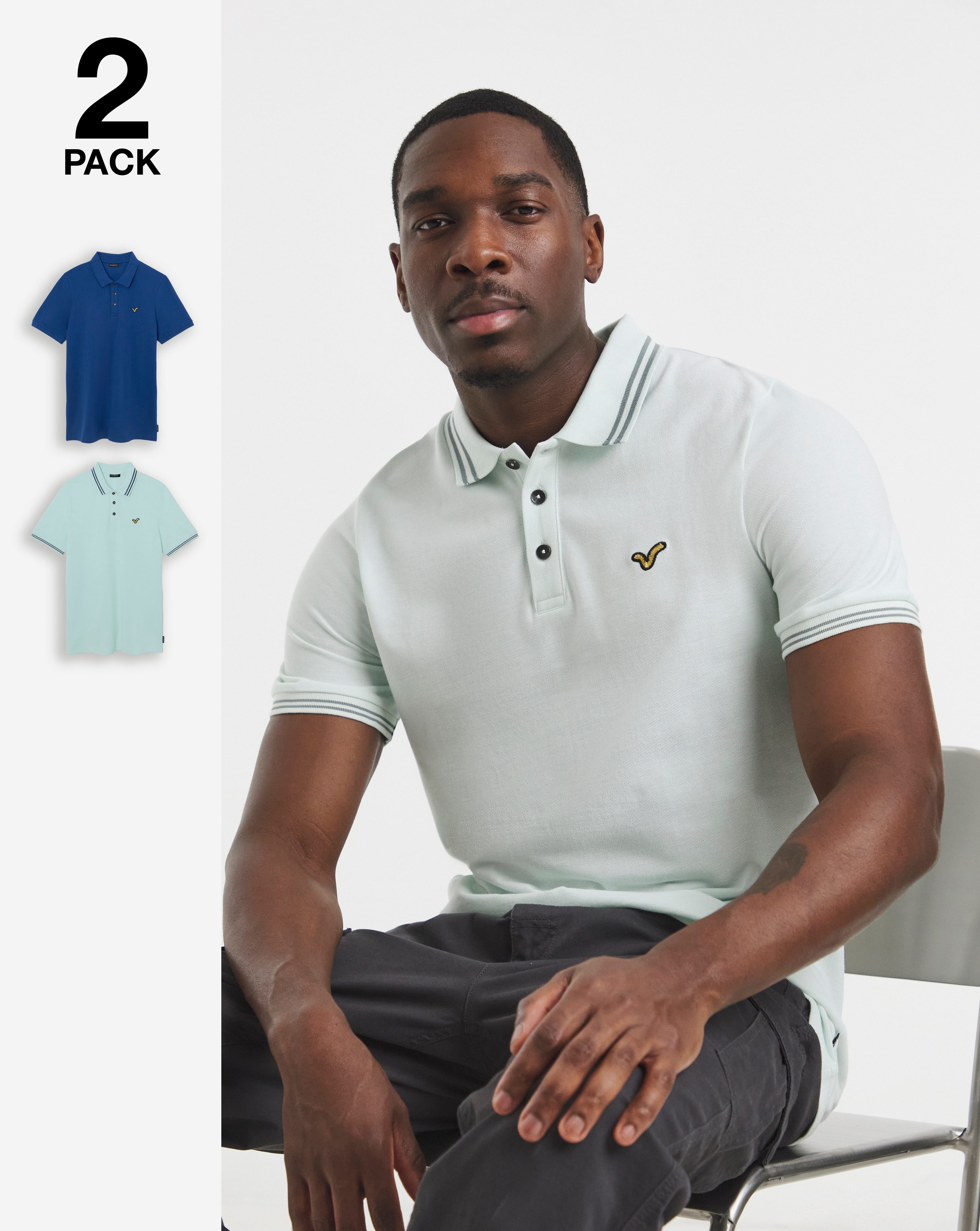 Voi 2 Pack Storm Polo Shirts Long