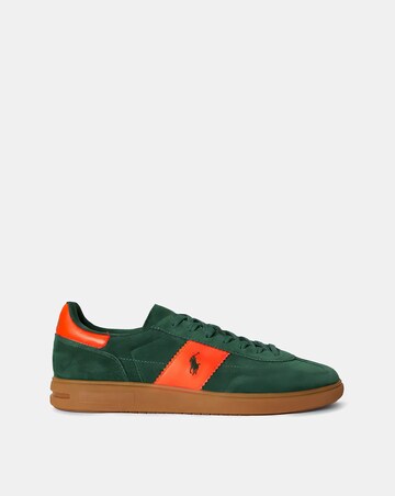 Polo Ralph Lauren Bedford Suede Trainers - Forest/Orange