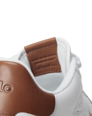 Polo Ralph Lauren Masters Court Trainers - White/Tan