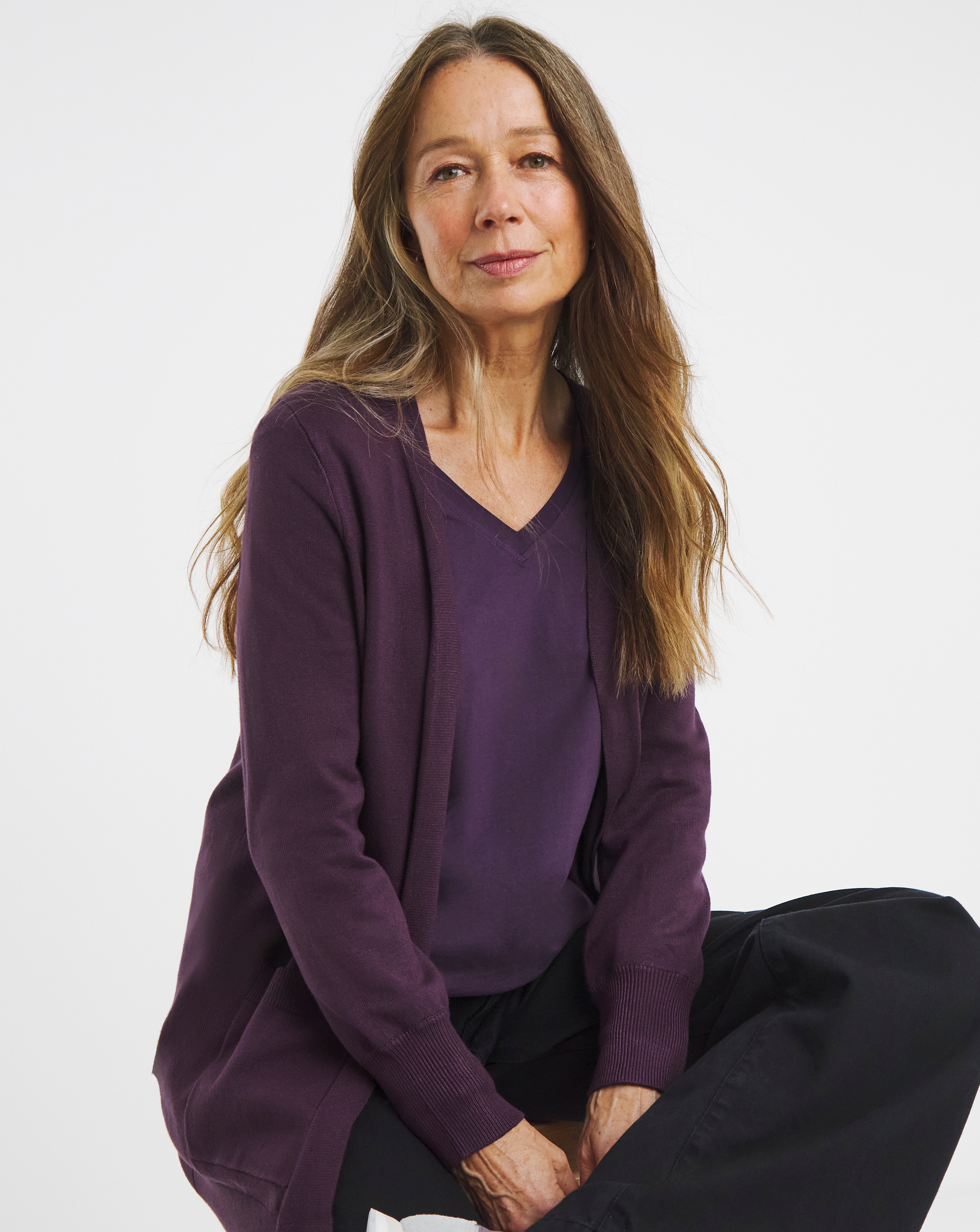 LONGLINE EDGE TO CARDIGAN