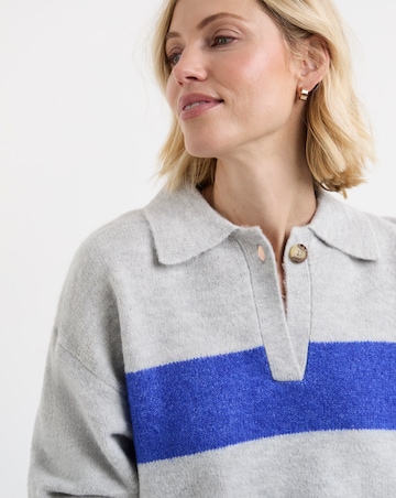 Colourblock Knitted Rugby Jumper