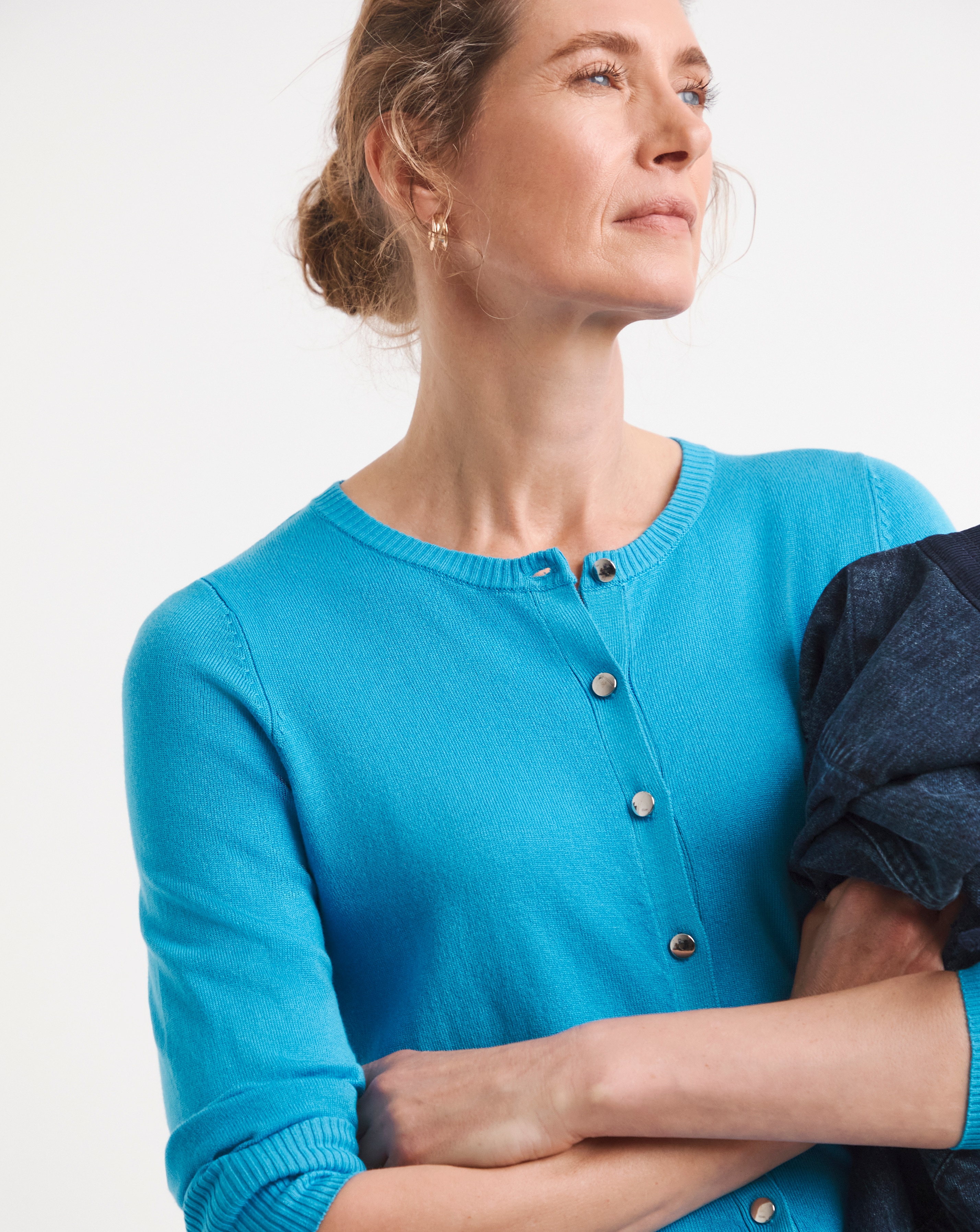 New In - Crew Neck Cardigan