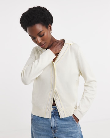 Collared Tipping Cardigan