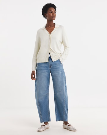 Collared Tipping Cardigan