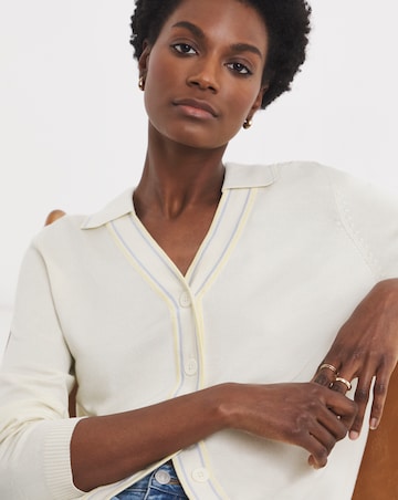 Collared Tipping Cardigan