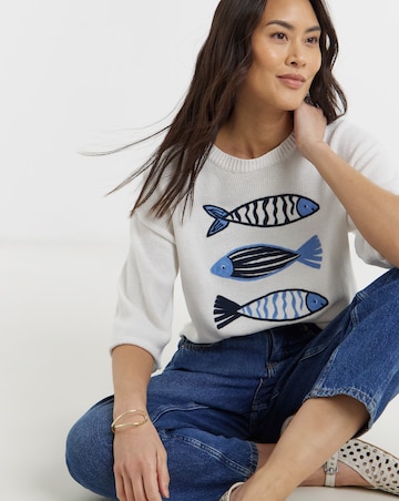 Embroidered Knitted Jumper