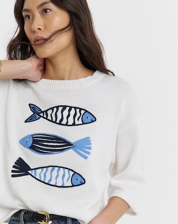 Embroidered Knitted Jumper