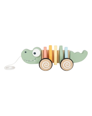 Wooden Pull Along Crocodile