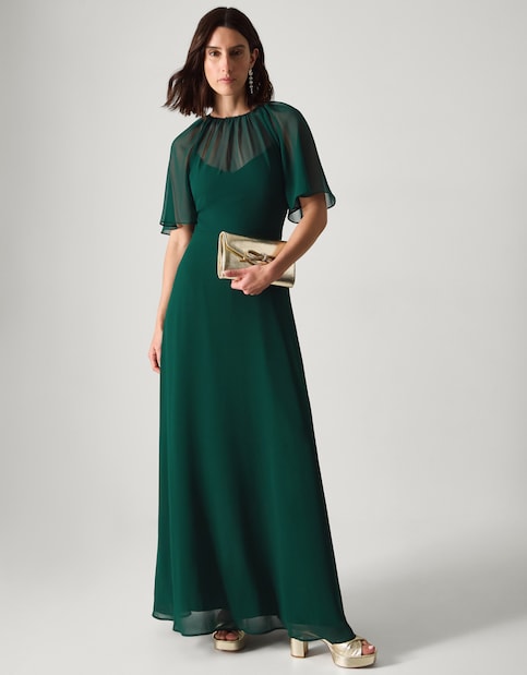 Monsoon Mona Angel Sleeve Maxi Dress