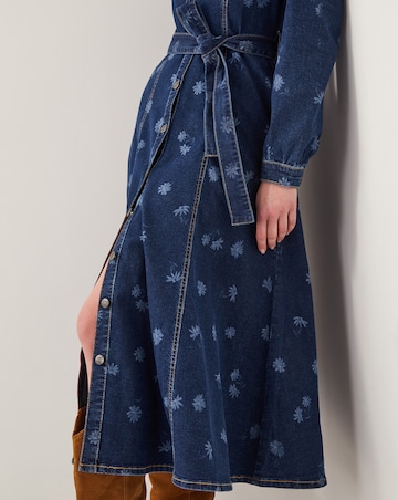 Monsoon Lulu Daisy Denim Midi Dress