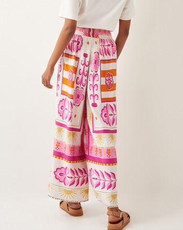 Monsoon Tina Summer Floral Wide Leg Trousers