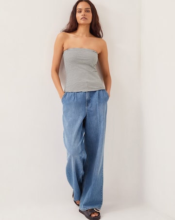 Monsoon Billie Stripe Bandeau Top