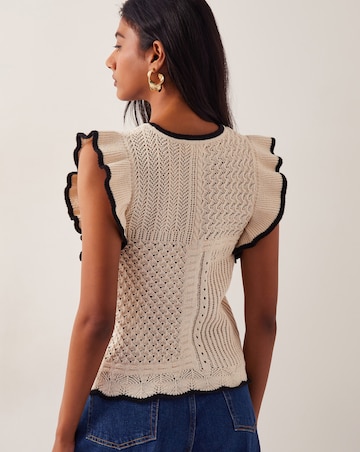 Monsoon Ray Ruffle Knitted Tank Top