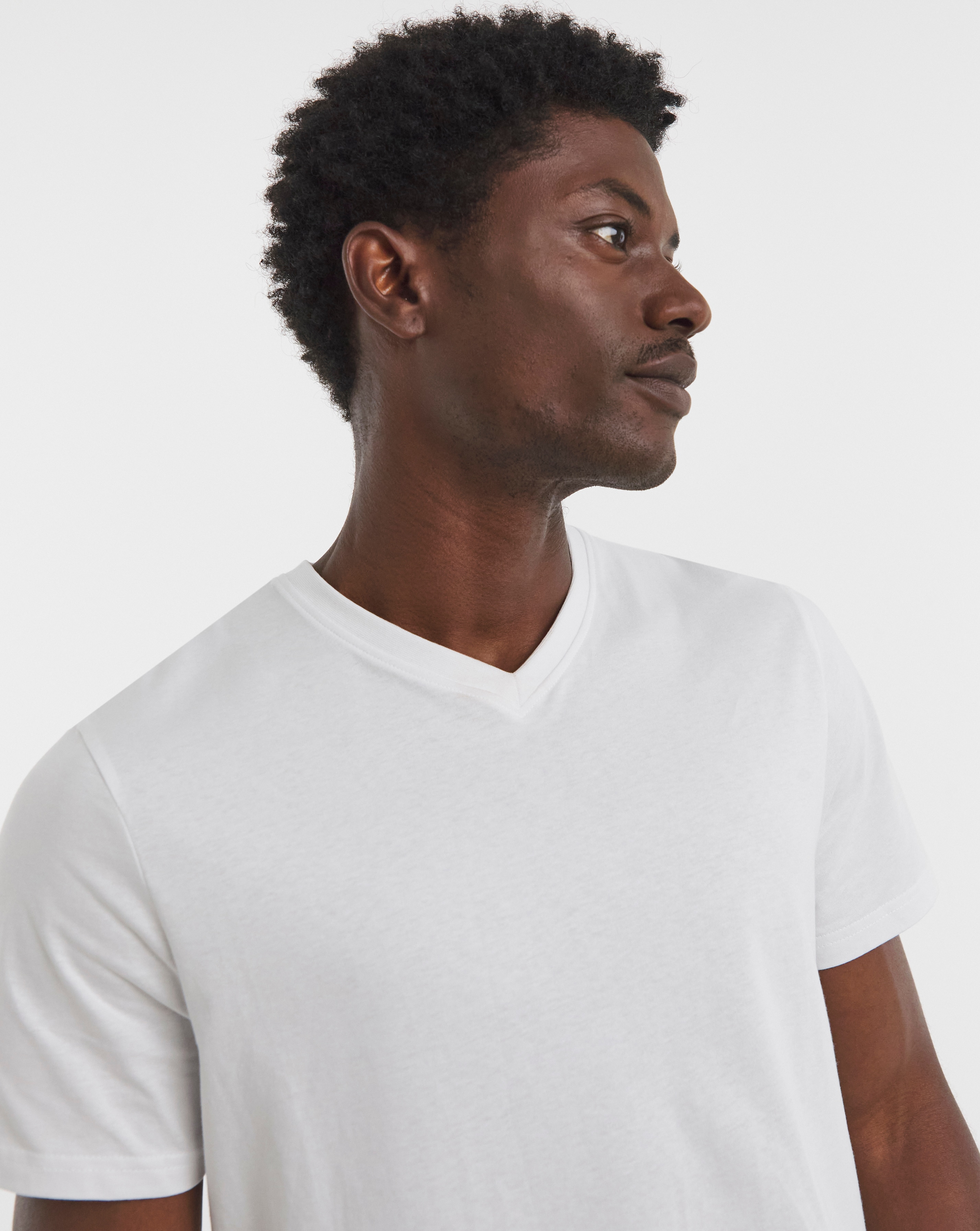 Pure Cotton V-Neck T-Shirt