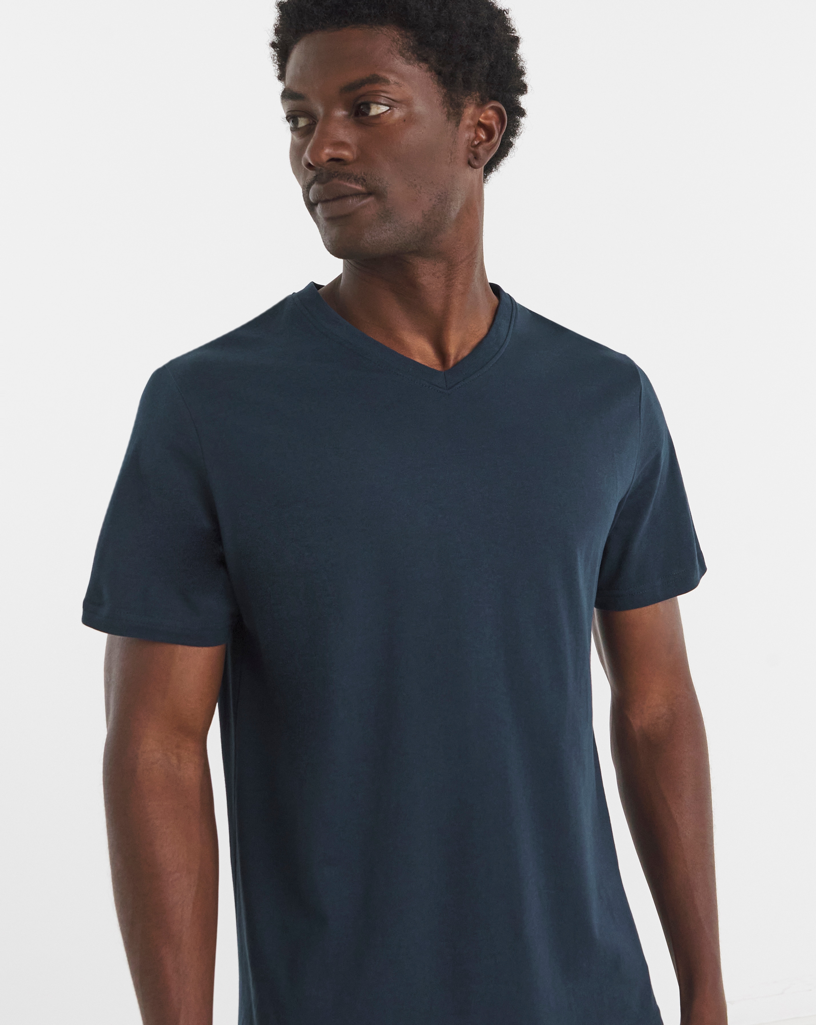 Pure Cotton V-Neck T-Shirt