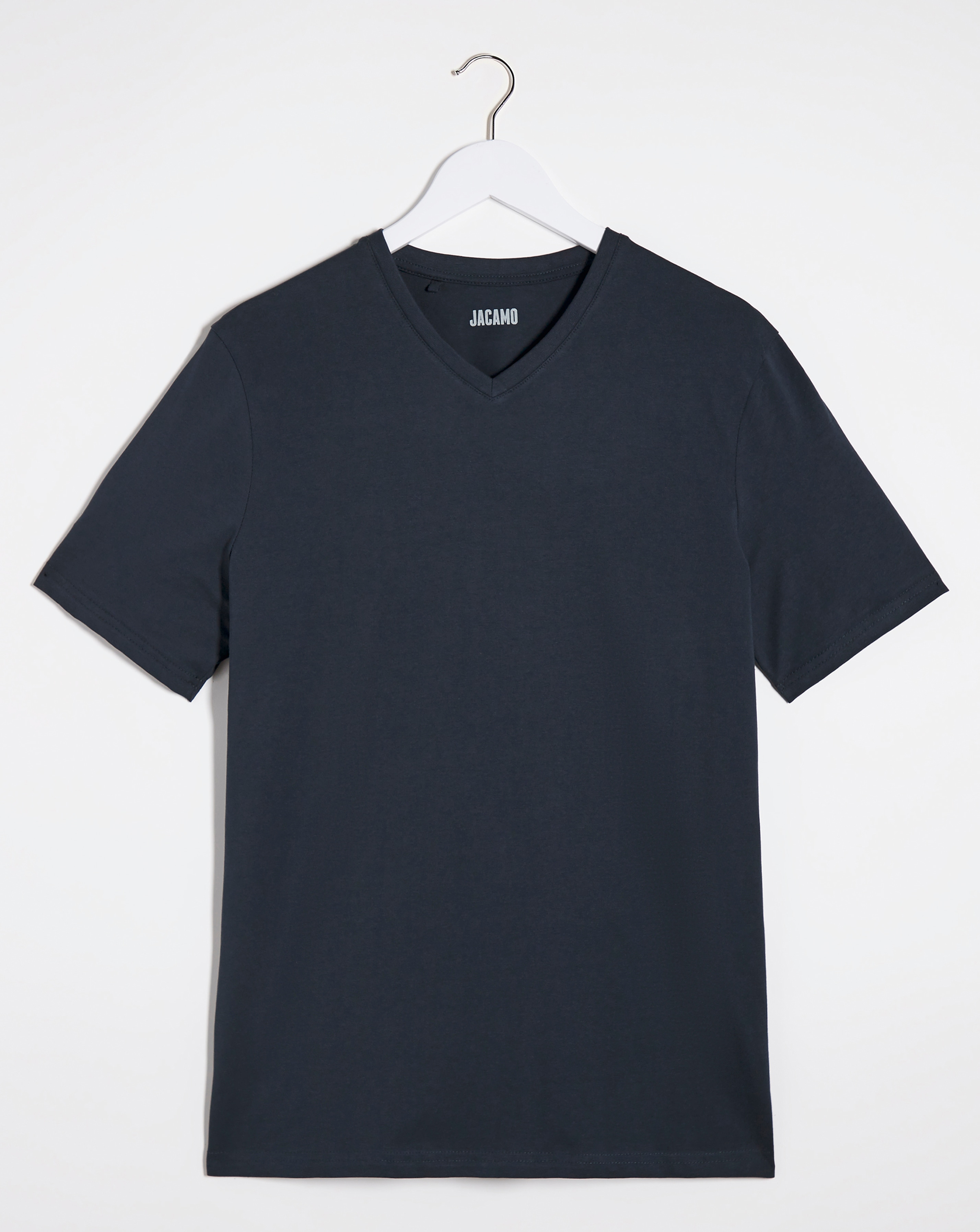 Pure Cotton V-Neck T-Shirt Long