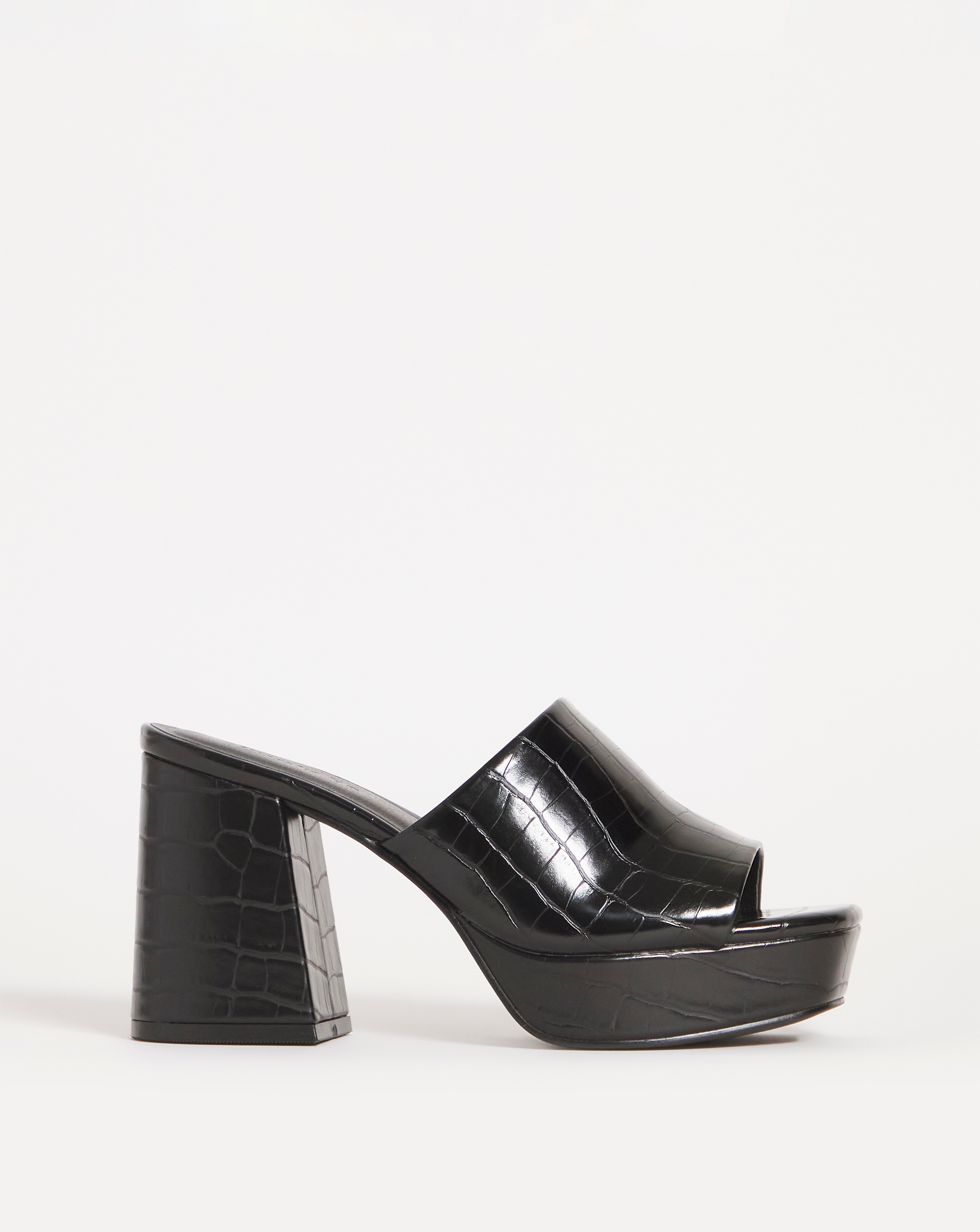 Platform Mule Sandals Ex Wide