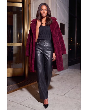 Roman Longline Teddy Coat