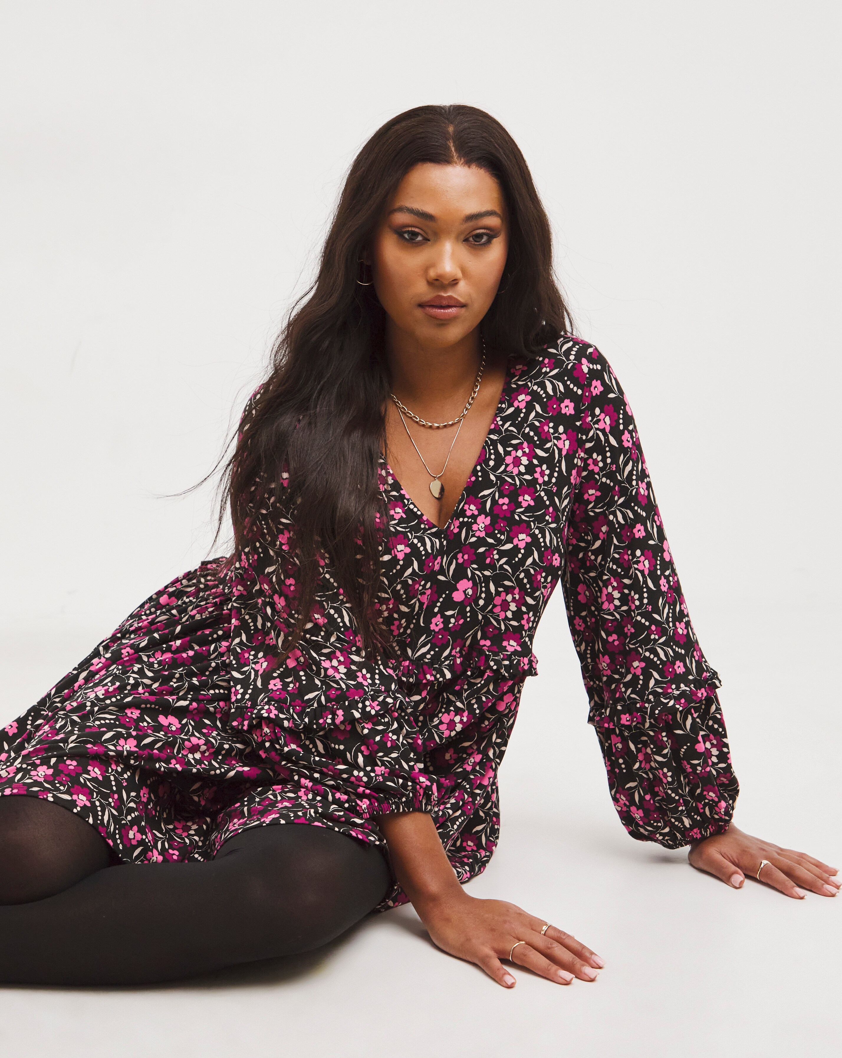 Supersoft Jersey Frill Smock Dress