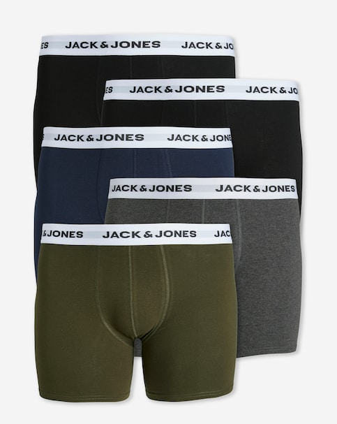 Jack & Jones Logo Trunks 5 Pack - Multi