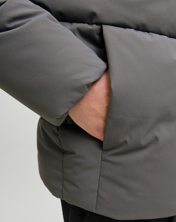 Jack & Jones Global Puffer Coat - Grey