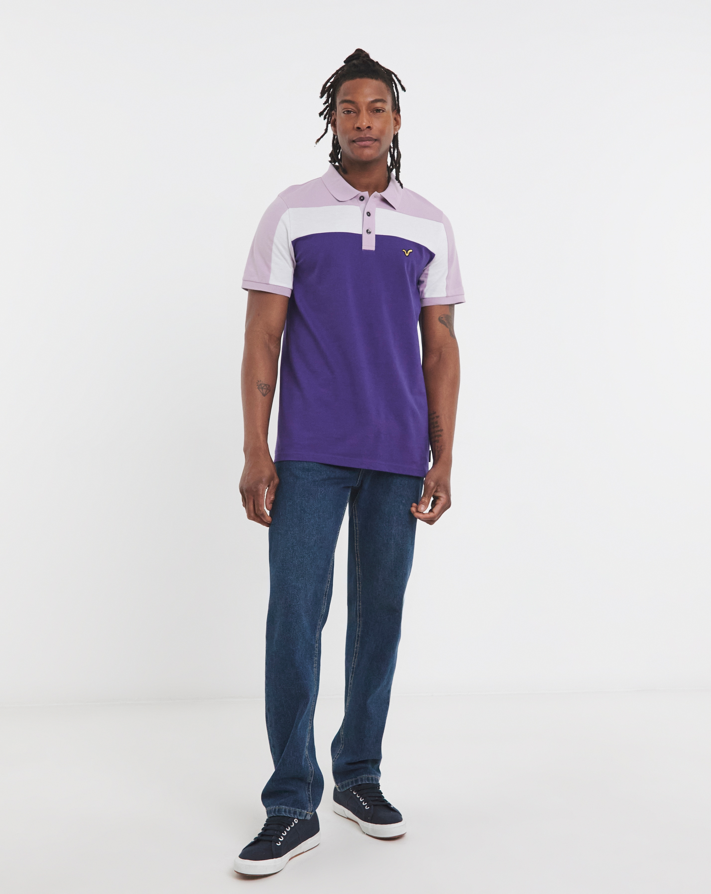 Voi Storm Colour Block Polo Long Length