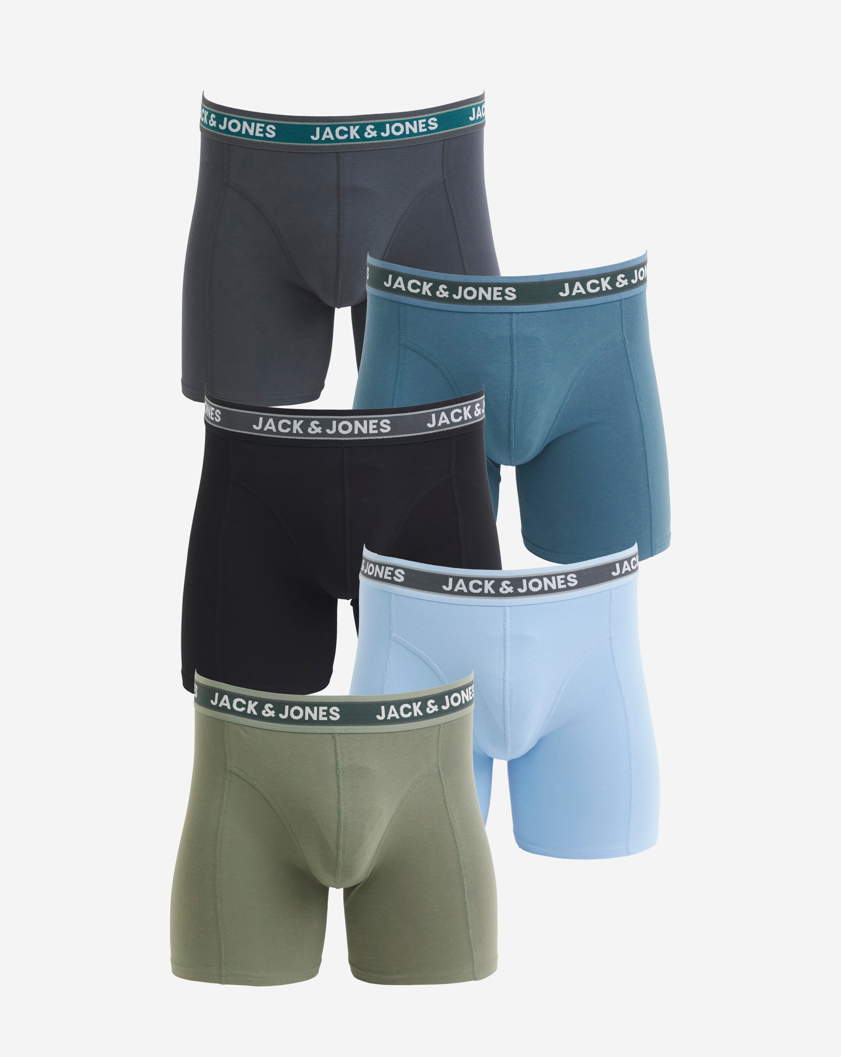 Jack & Jones Evan Logo Trunks 5 Pack