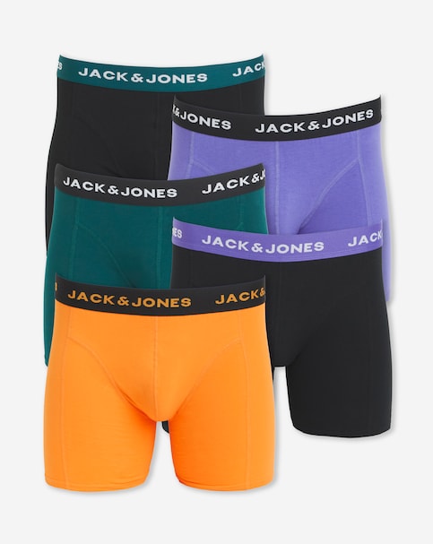 Jack & Jones Ben Solid 5 Pack Trunks - Multi