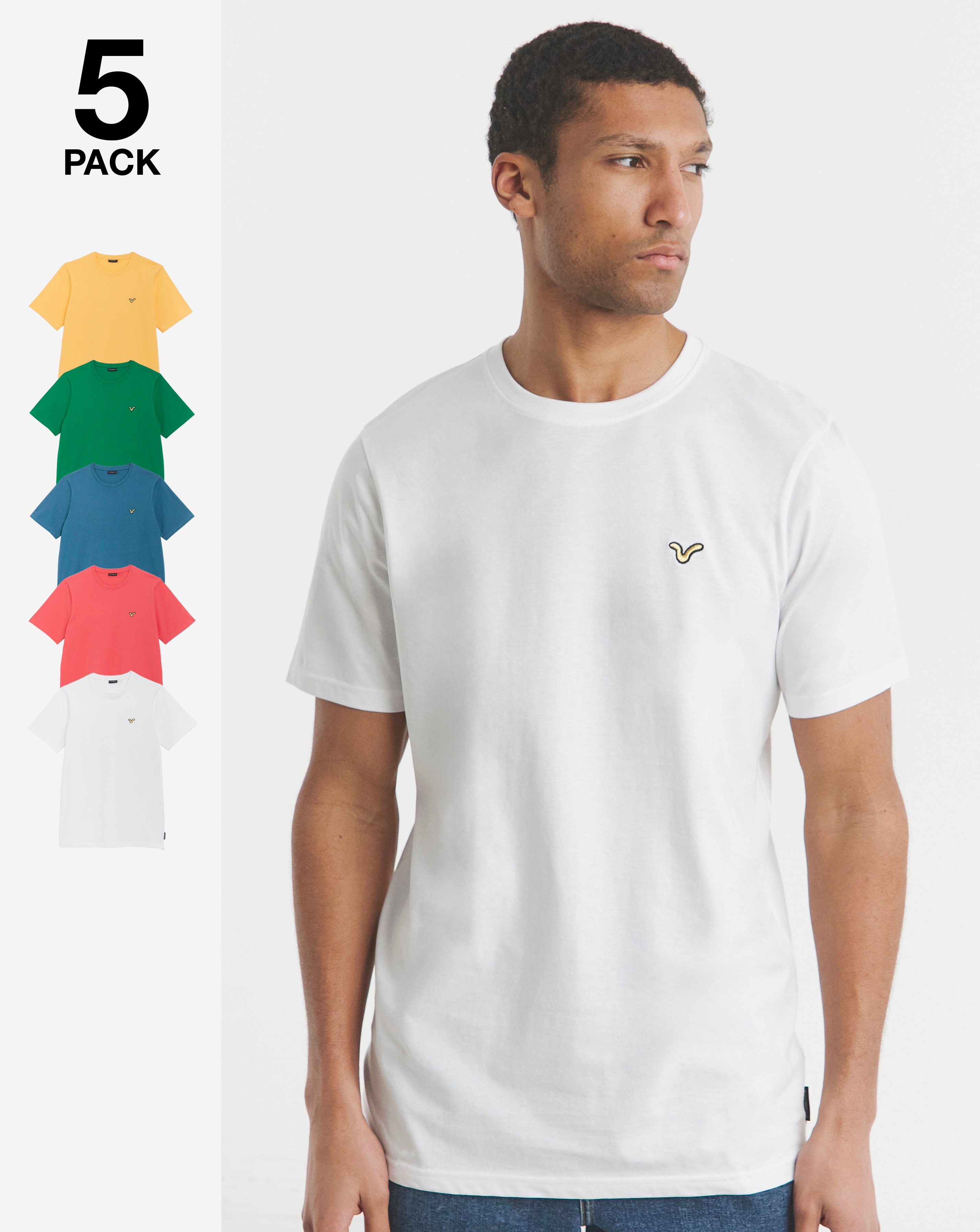 Voi Storm 5 Pack T-Shirts Long Length