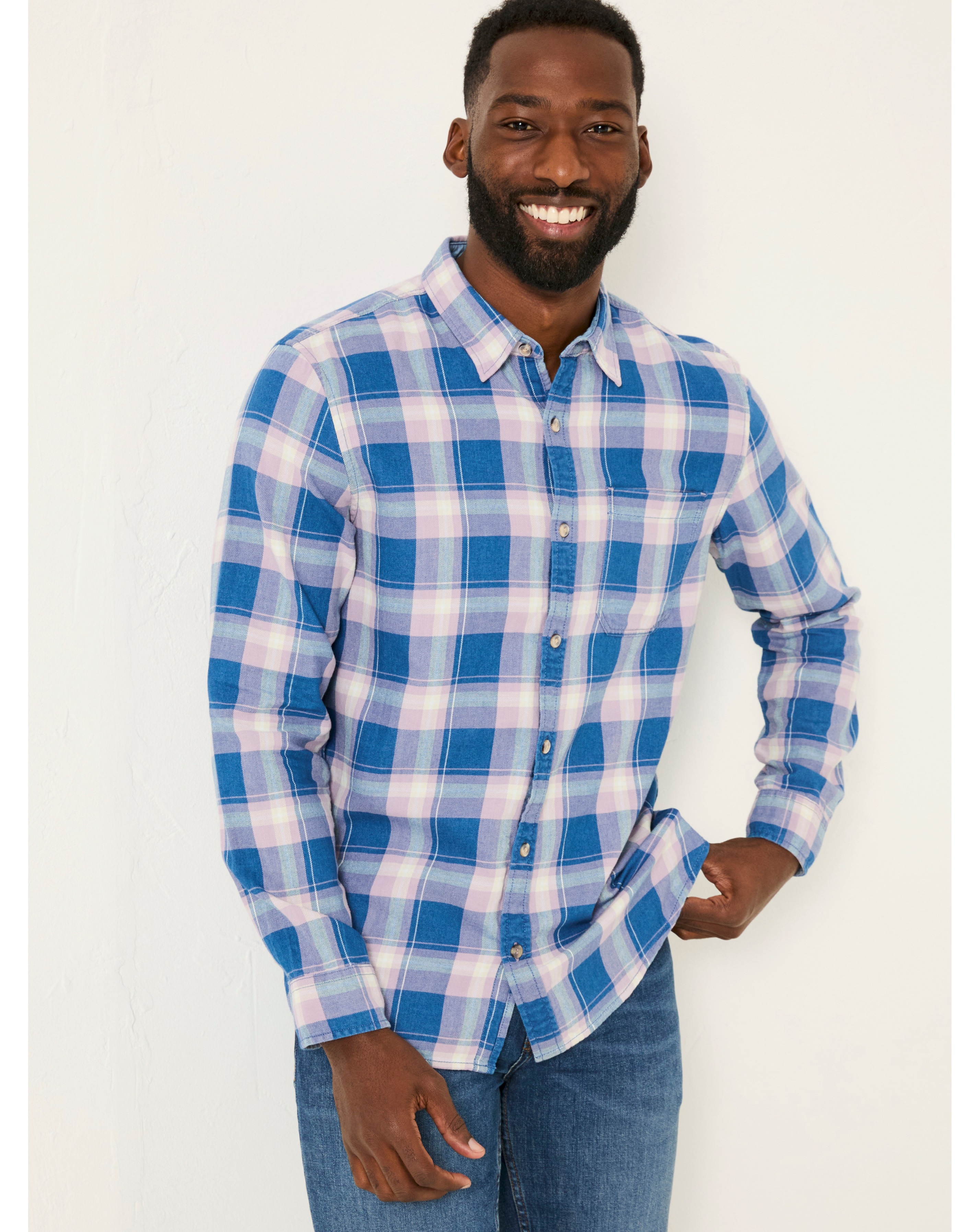 Fatface Mead Check Shirt - Lilac