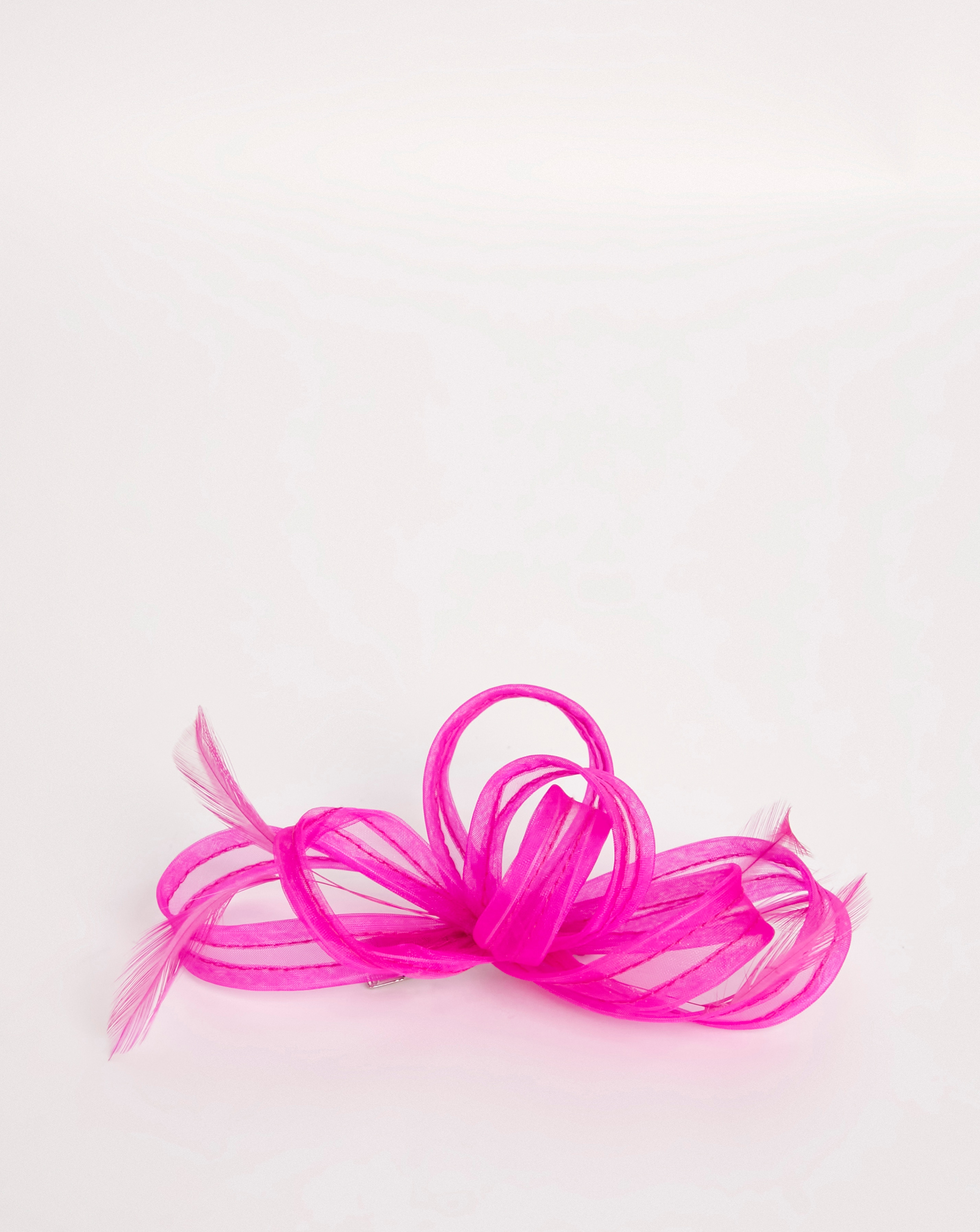 Fuchsia Bow Clip Fascinator