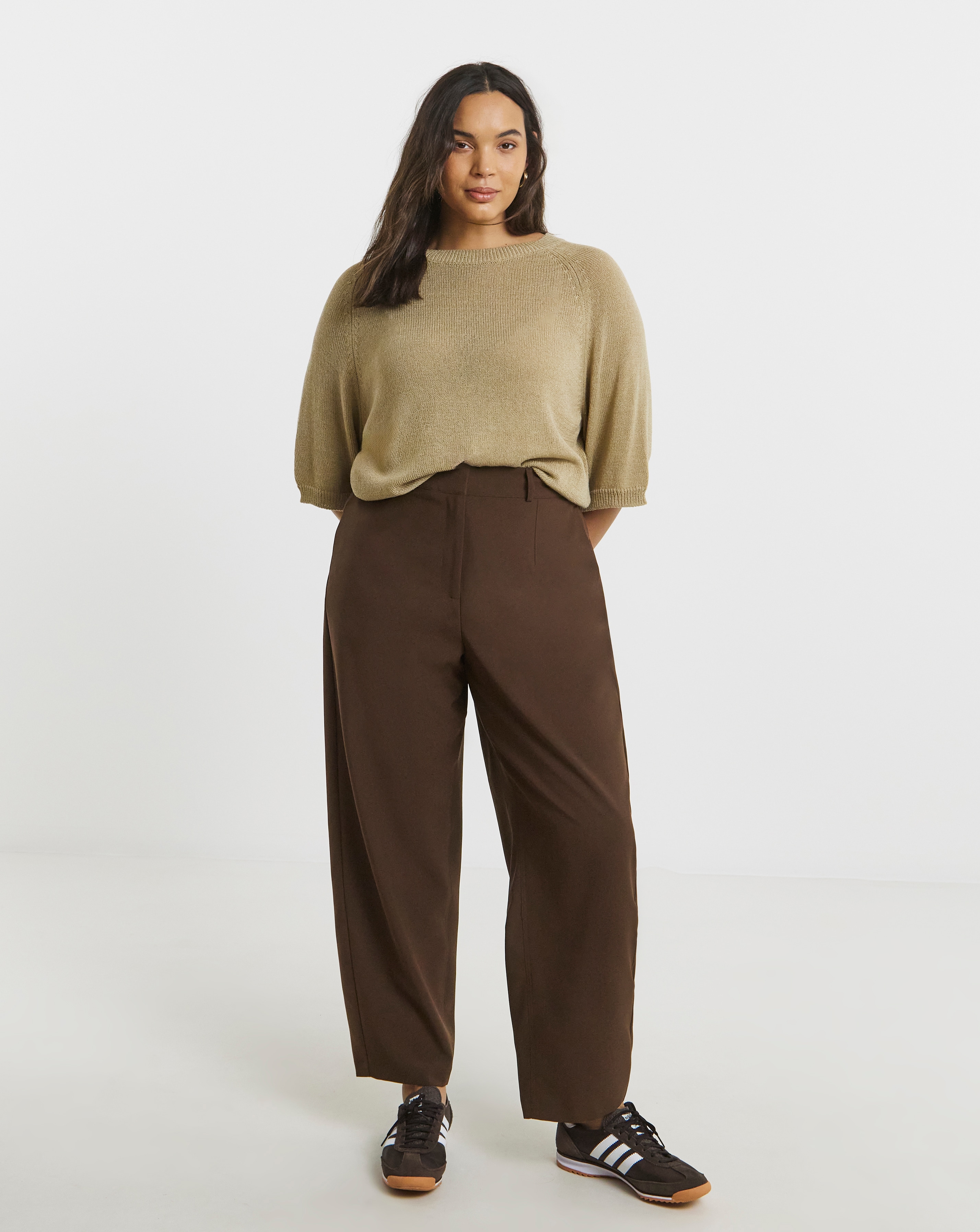 Simply Be Barrel Leg Trouser