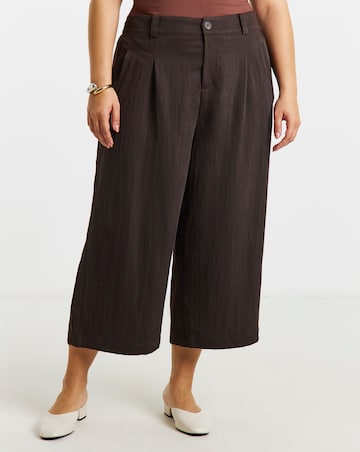 Chocolate Soft Twill Culottes