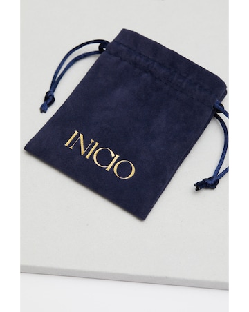 Inicio Two Tone Plated Recycled Mini Hoop Earrings - Gift Pouch