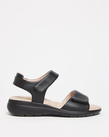 Cushion Walk Black Touch and Close Sandal Extra Wide Fit (EEE)