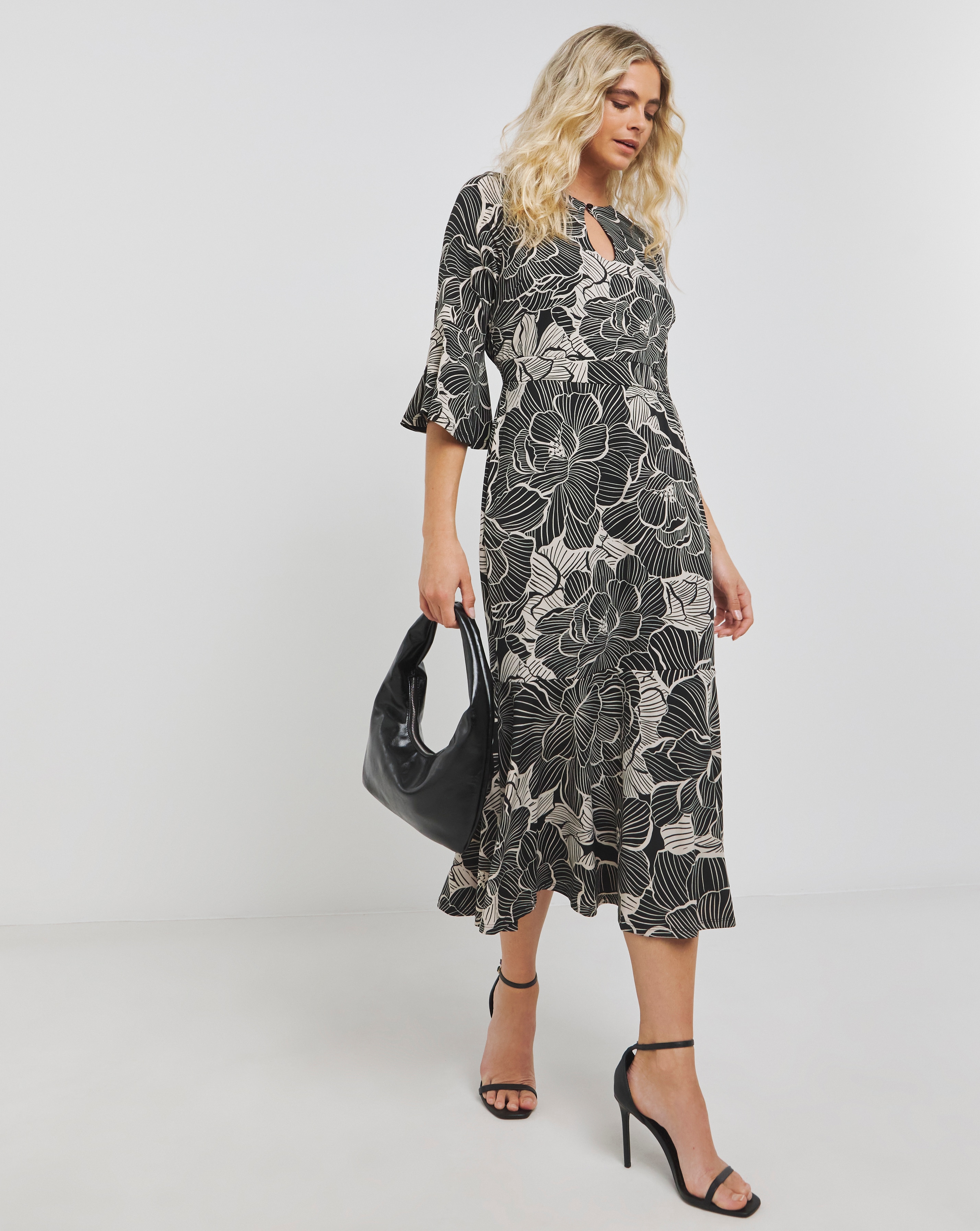 Joanna Hope Floral Luxe Jersey Dress