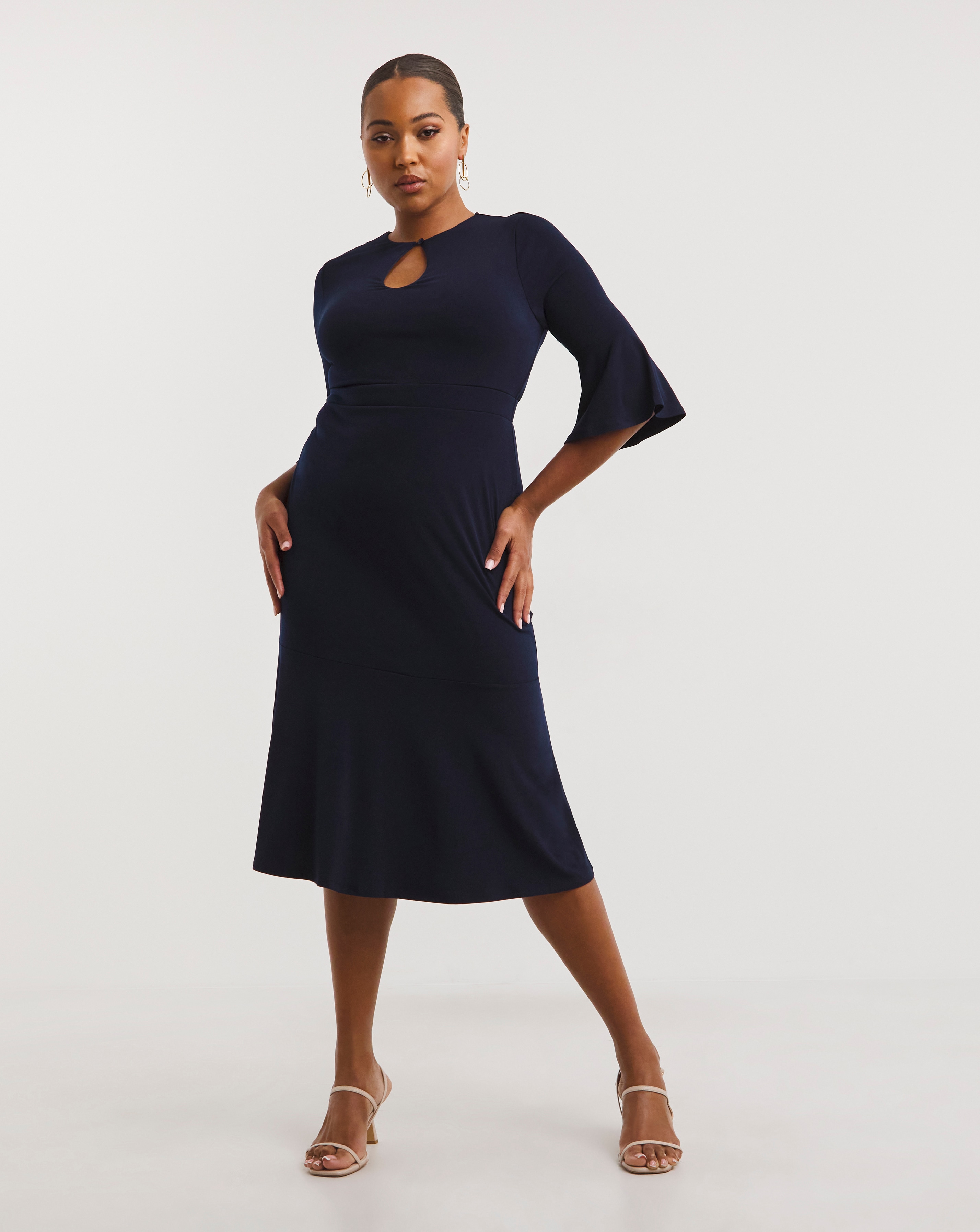 Joanna Hope Navy Luxe Jersey Dress