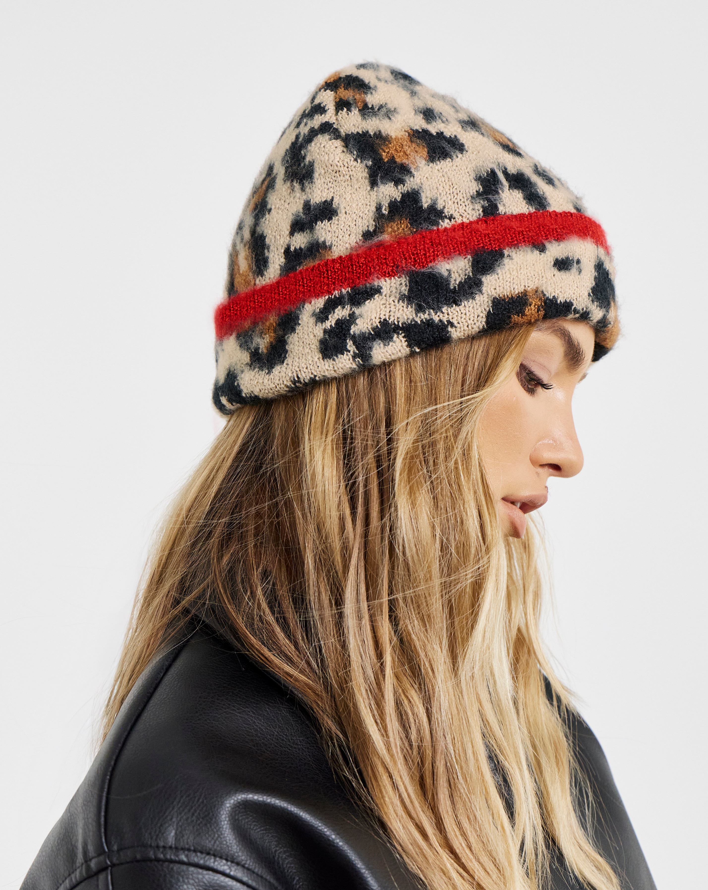 Leopard Print Beanie