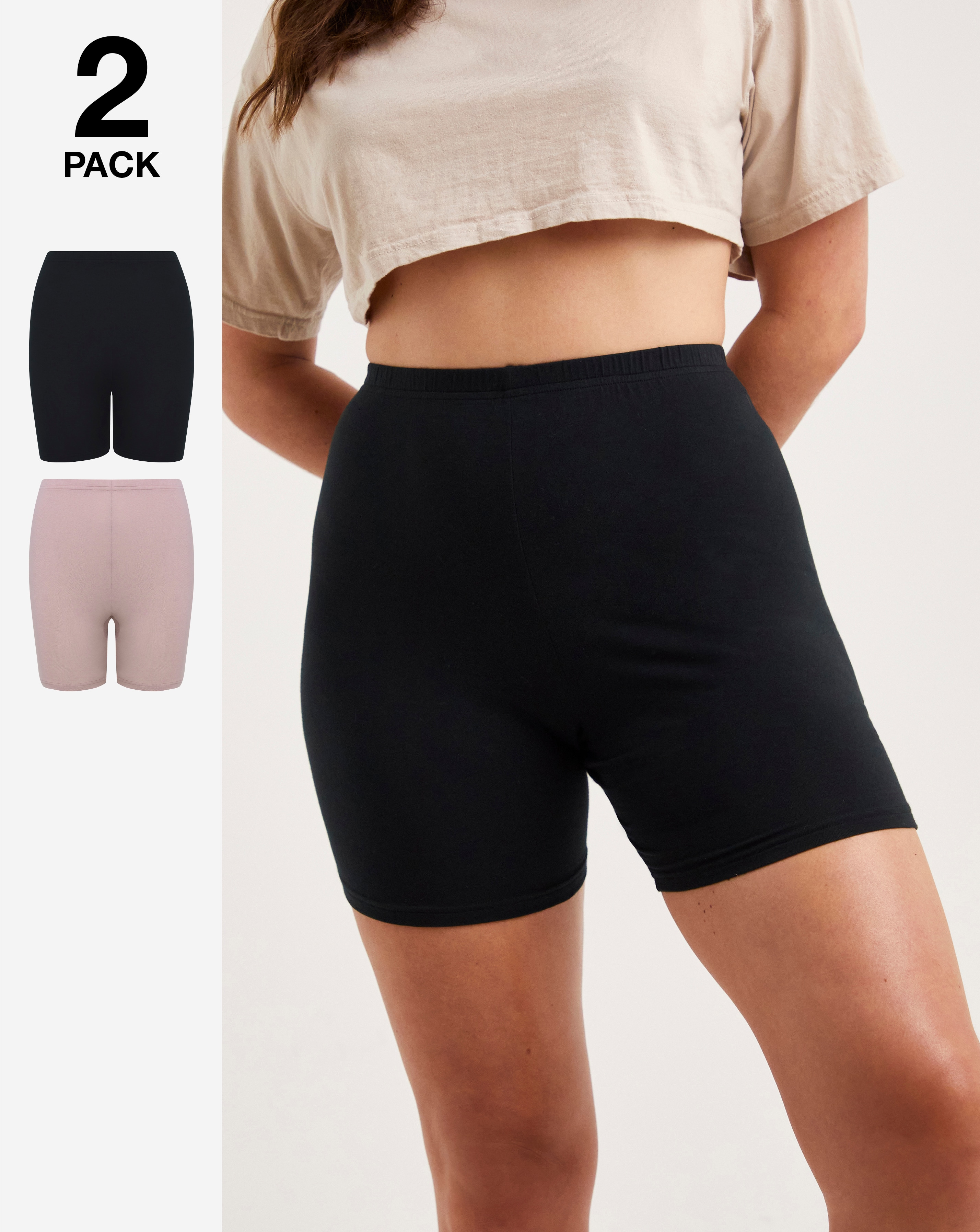 Pretty Secrets 2 Pack Comfort Shorts