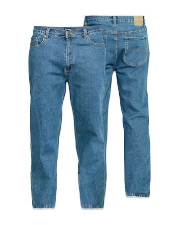 D555 Big & Tall Carlos Comfort Fit Stretch Jeans - Blue