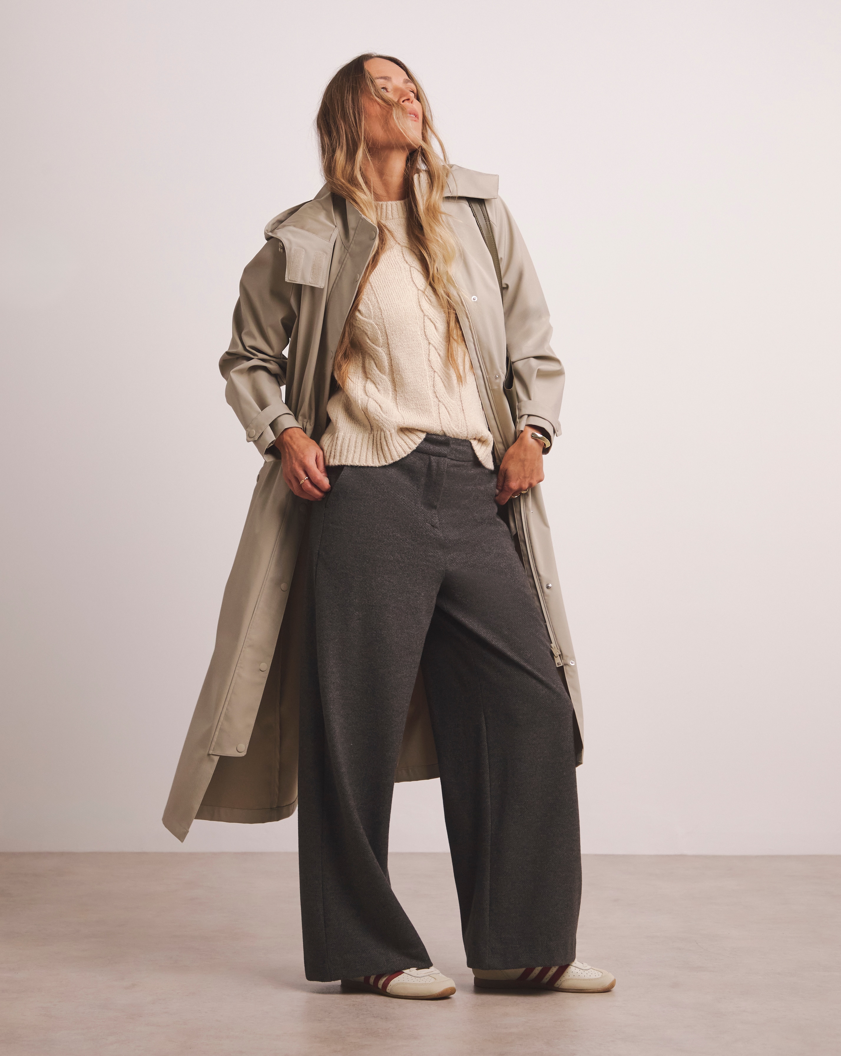 Anthology Neutral Longline Raincoat